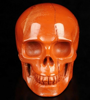 Red Jasper Skull